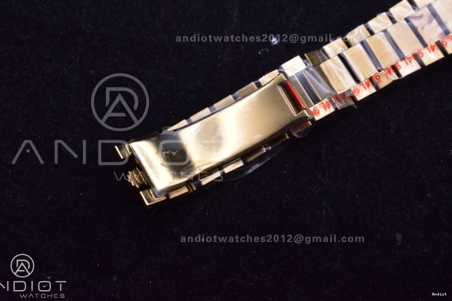 Best QF Dial with YG Gold on President Edition Steel Roman Mark (Gain V5 Bracelet vr3255 36 Weight) DayDate 904L 0224